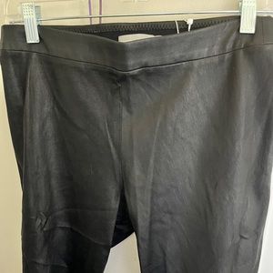 Vince Leather Leggings NWT Black Size Large
